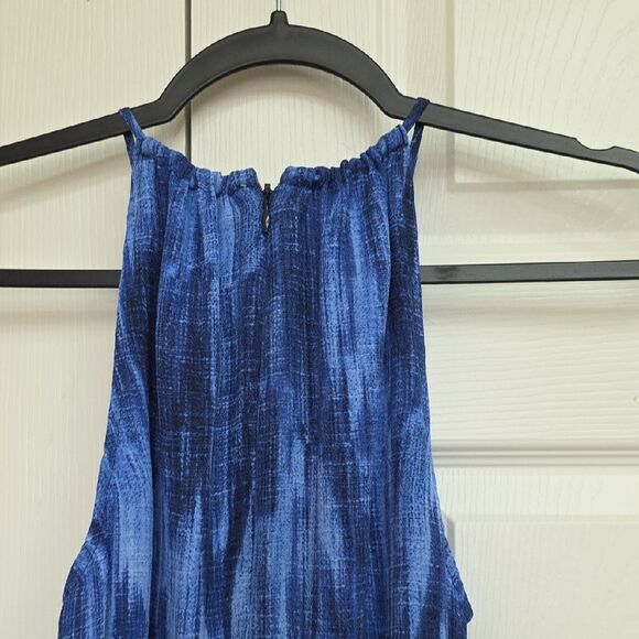 Michael Kors Blue High Low Dress - Picture 8 of 9